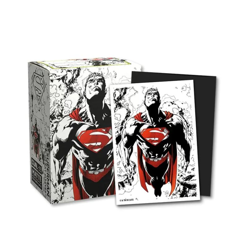 Dragon Shield - Protector de cartas 100 - Dual Art Superman Core Red/White