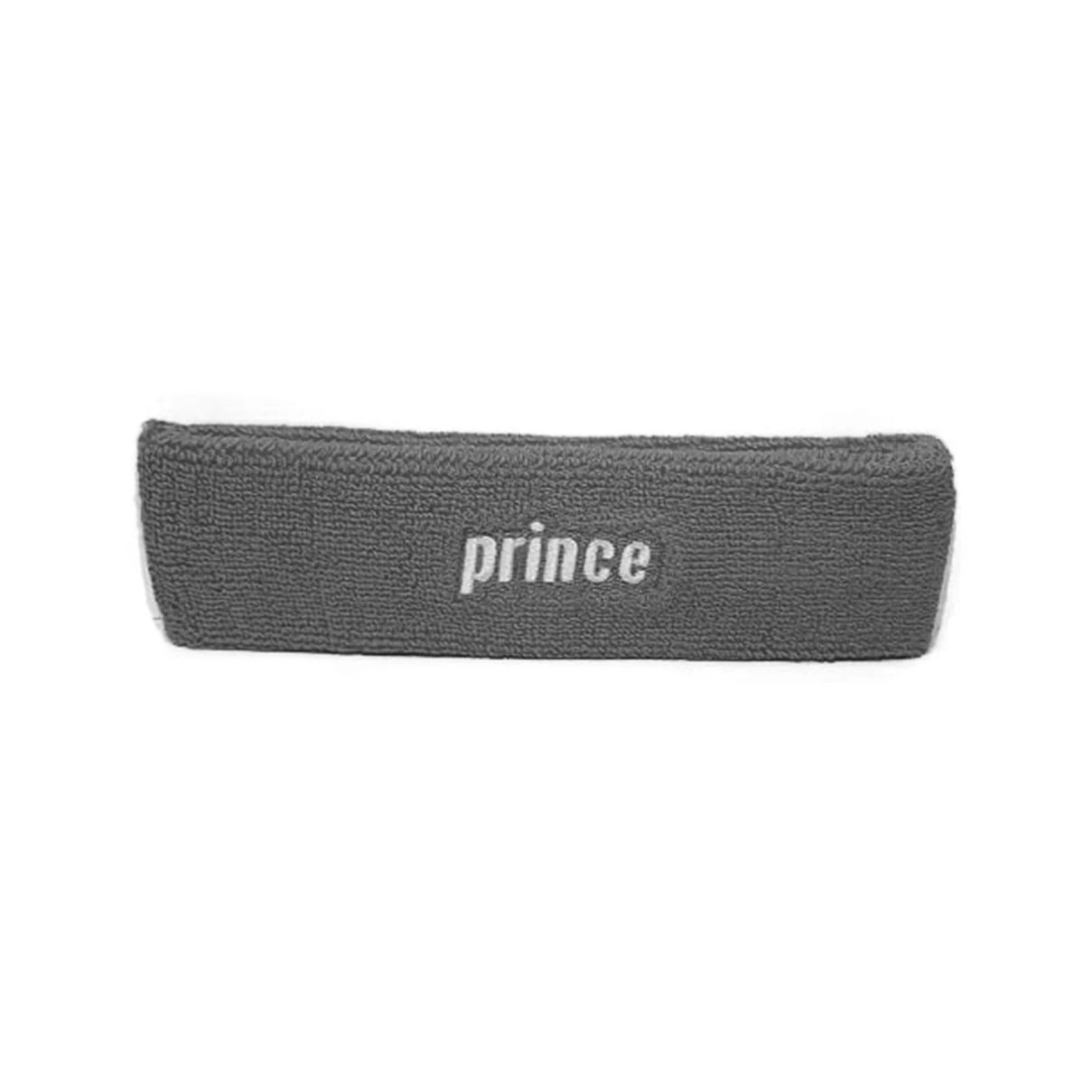GENERICO - Cintillo Prince Gris Logo Blanco Tenis Padel