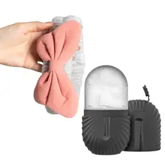 GENERICO - Rodillo Hielo Para La Cara Facial + Hielo balaca de moño elegante