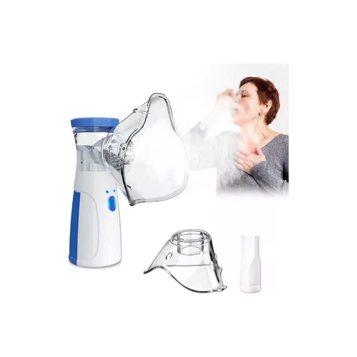 GENERICO - Pack Oxímetro Y Nebulizador Para Adultos Y Niños MD