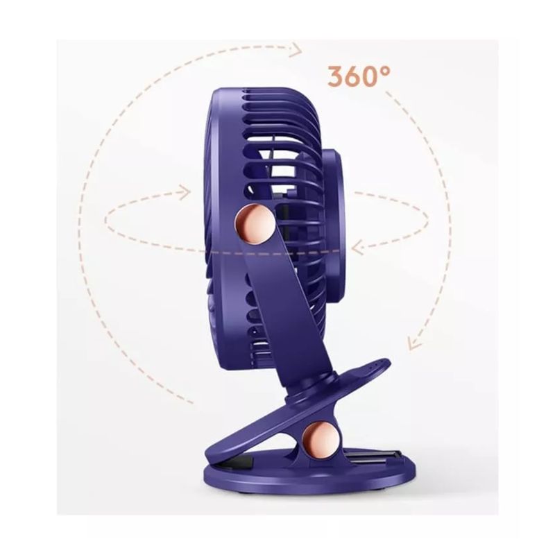 GENERICO - Mini Ventilador Portátil Recargable Usb Con Pinza