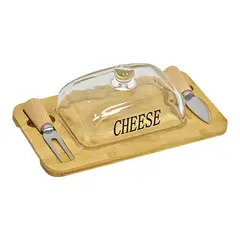 GENERICO - Tabla Quesera con Accesorios Wood
