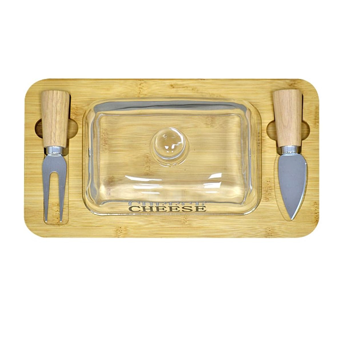 GENERICO - Tabla Quesera con Accesorios Wood