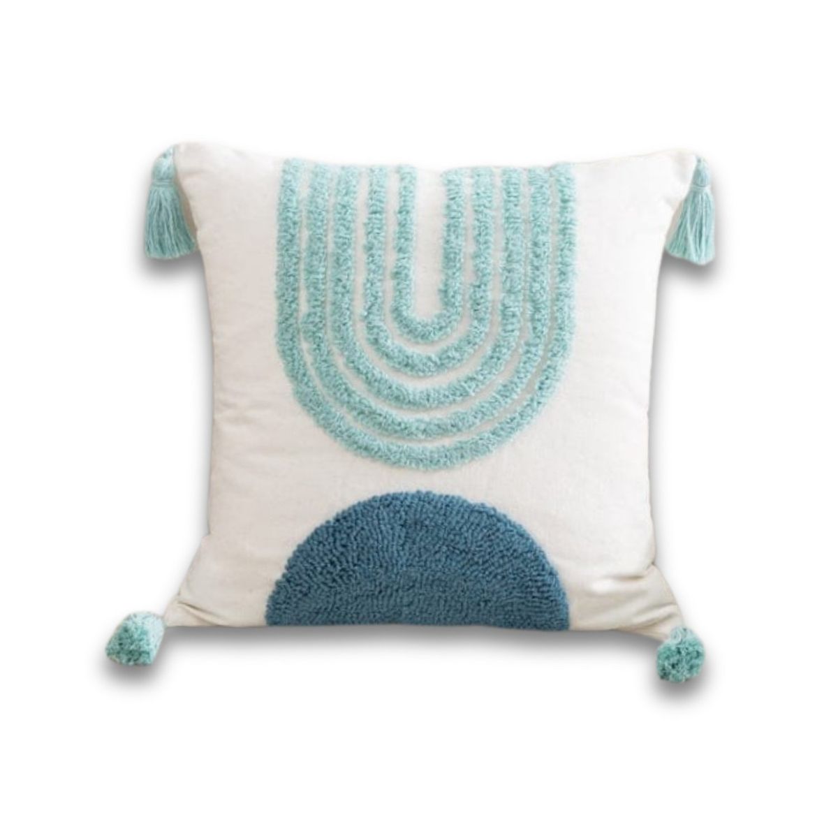 GENERICO - Funda De Cojin Boho Circulo Marino 45x45