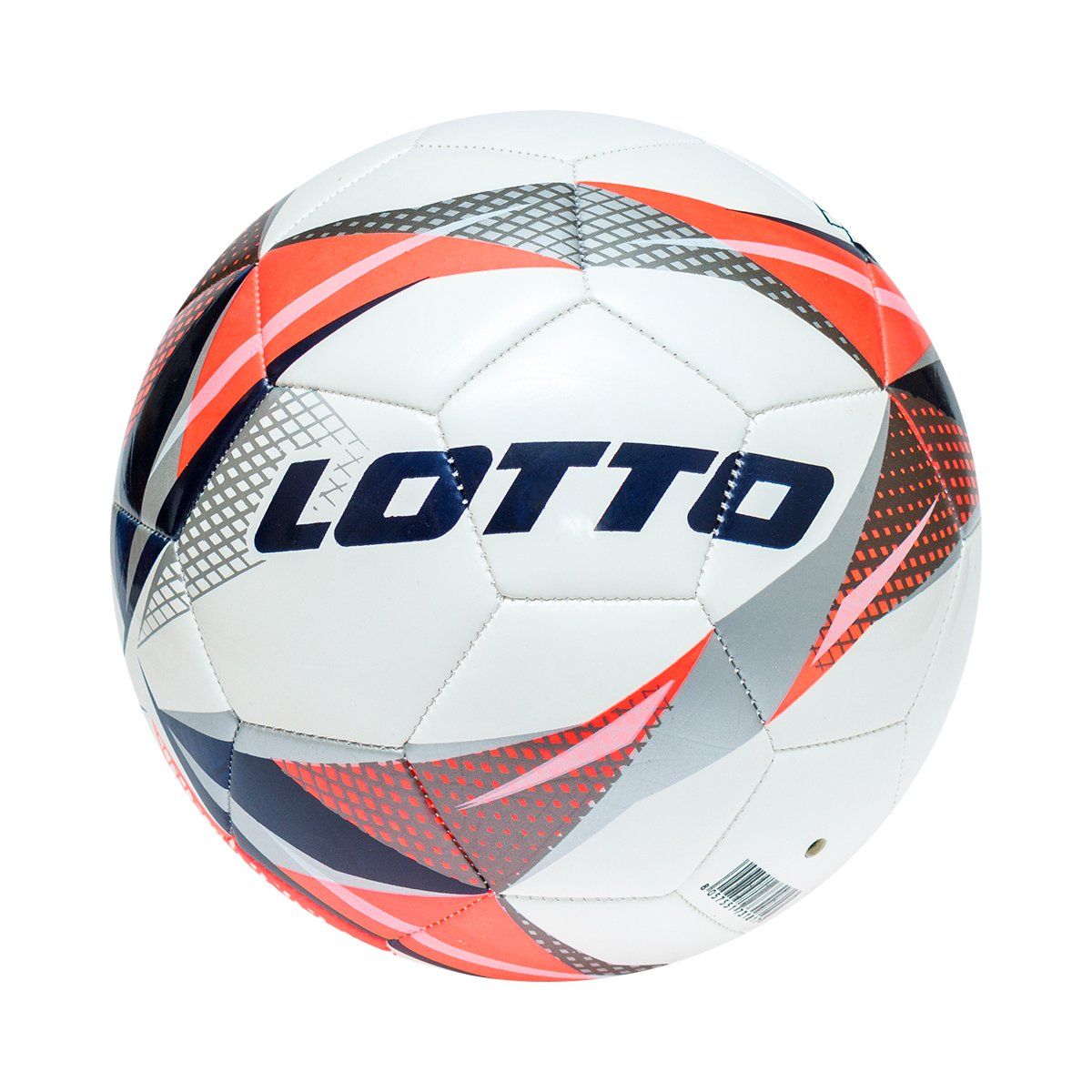LOTTO - Balón de Fútbol  900 Nro 5 Blanco-Rojo-Negro-Unisex