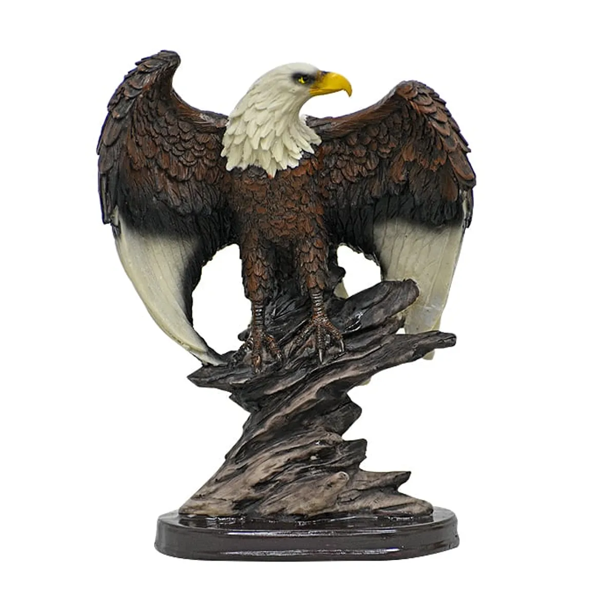 MSA MUEBLES SANTA ANA - Figura Águila Calva sobre roca