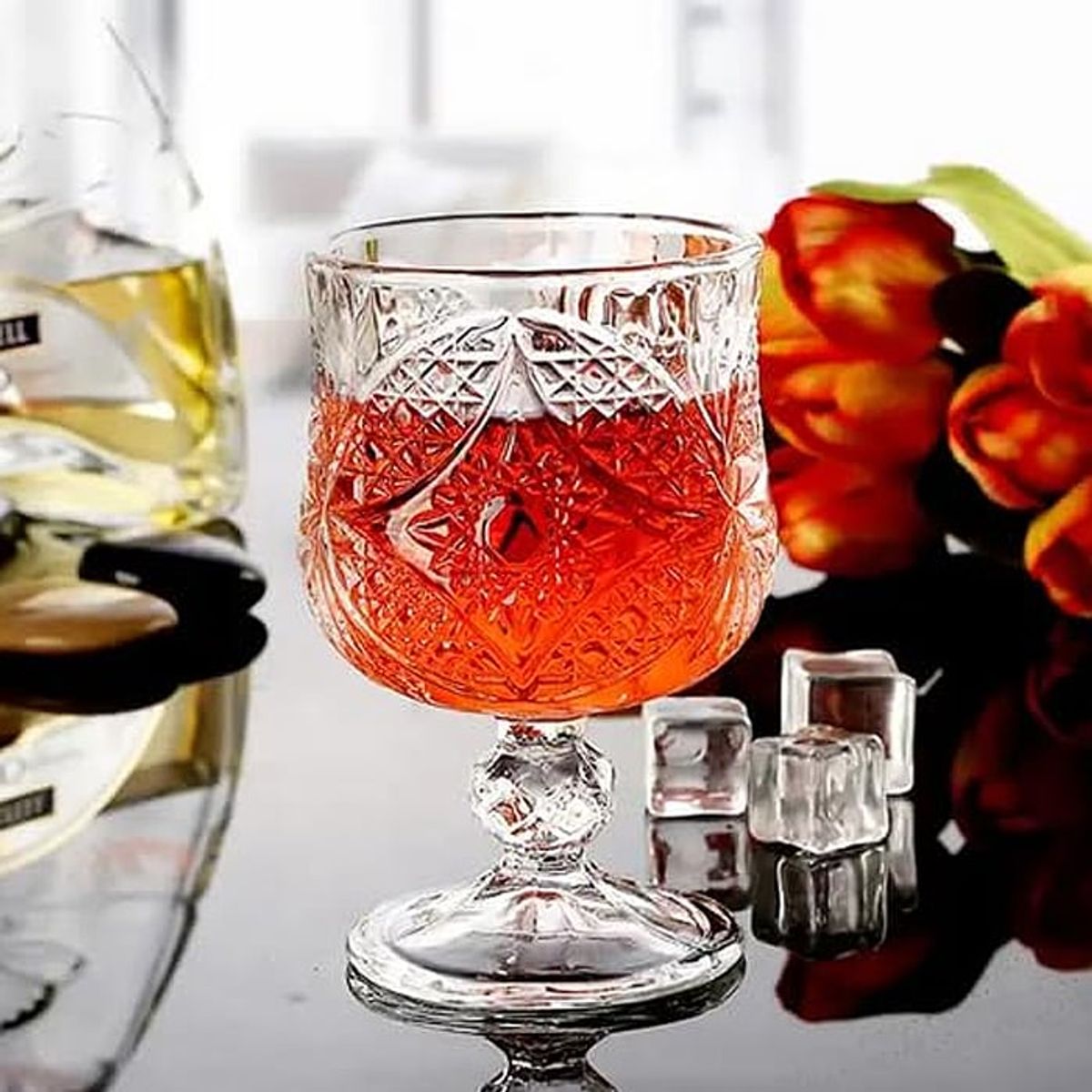 MSA MUEBLES SANTA ANA - Set Juego 12 Copas Vidrio