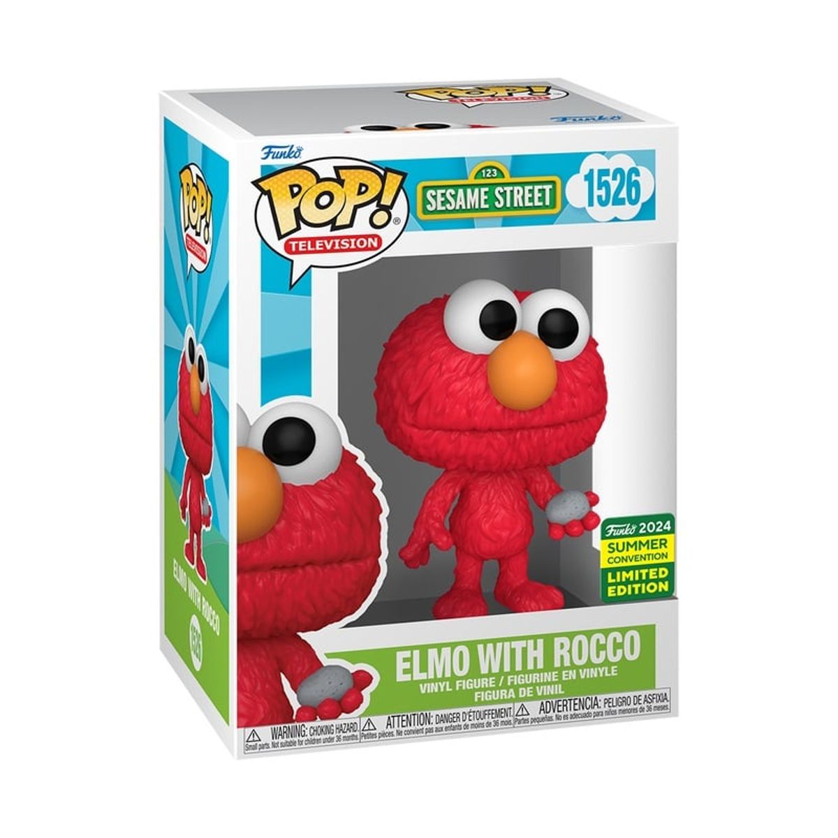 FUNKO - Funko Pop Plaza Sésamo Elmo Con Rocco 1526