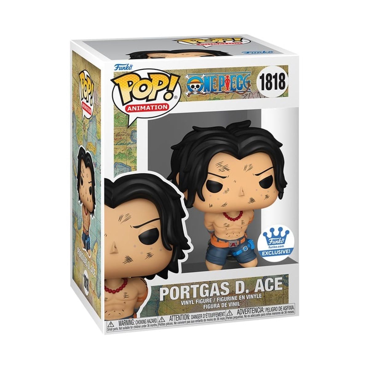 FUNKO - Funko Pop One Piece - Portgas D. Ace 1818 + Protector