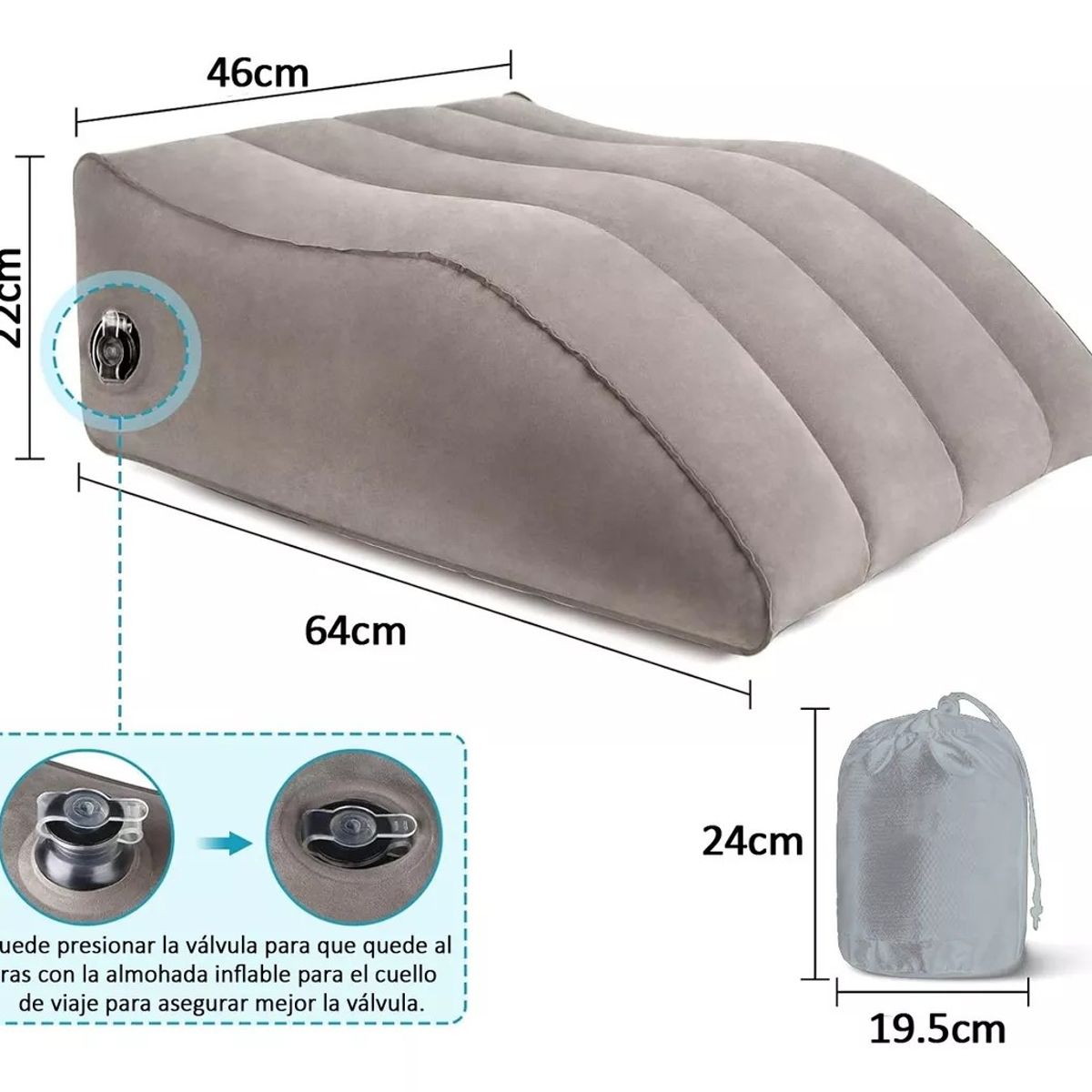 KUANGYE - Almohadillas Relajantes Almohada De Cuña De Pierna Para Aliv