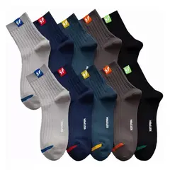 TIOZONEY - 10pares Hombre Calcetines Deportiva Poliéster-algodón