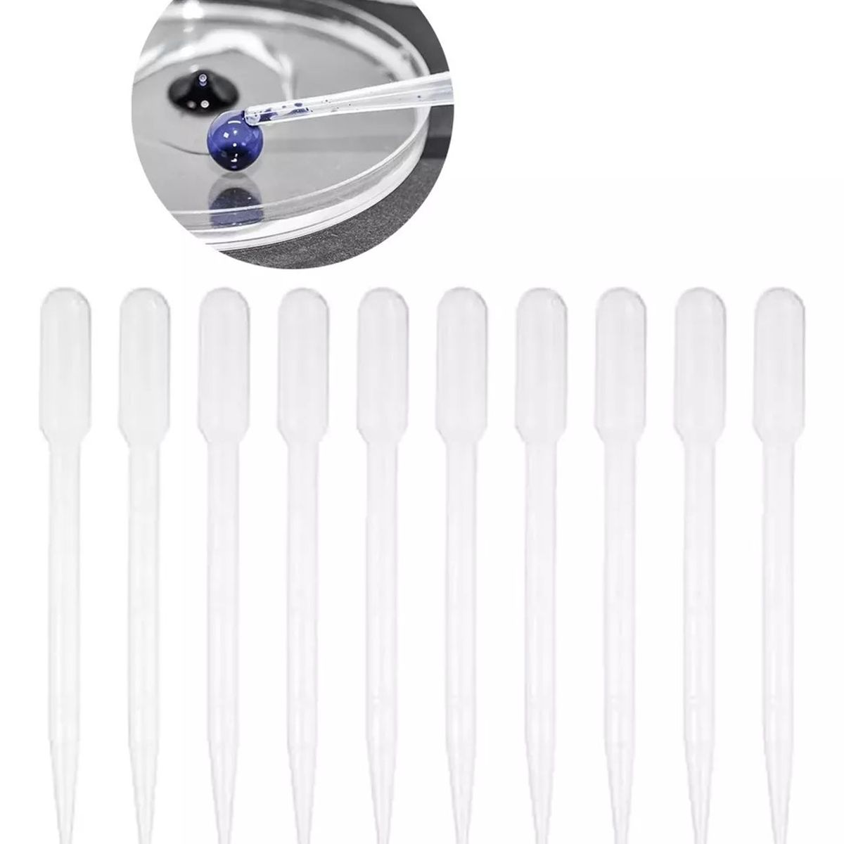 KUANGYE - 500pcs Pipeta 3ml Gotero Dosificador Desechable