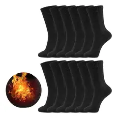 TIOZONEY - Calcetines Termicos Para Baja Temperaturas Largos 6 Pares