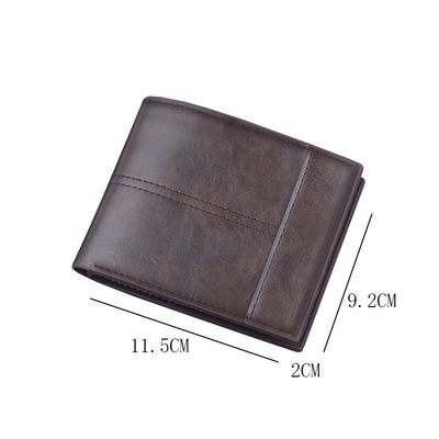 Imagen 2 del producto Negro Cartera Antirrobo Para Hombre Billetera Rfid Cuero