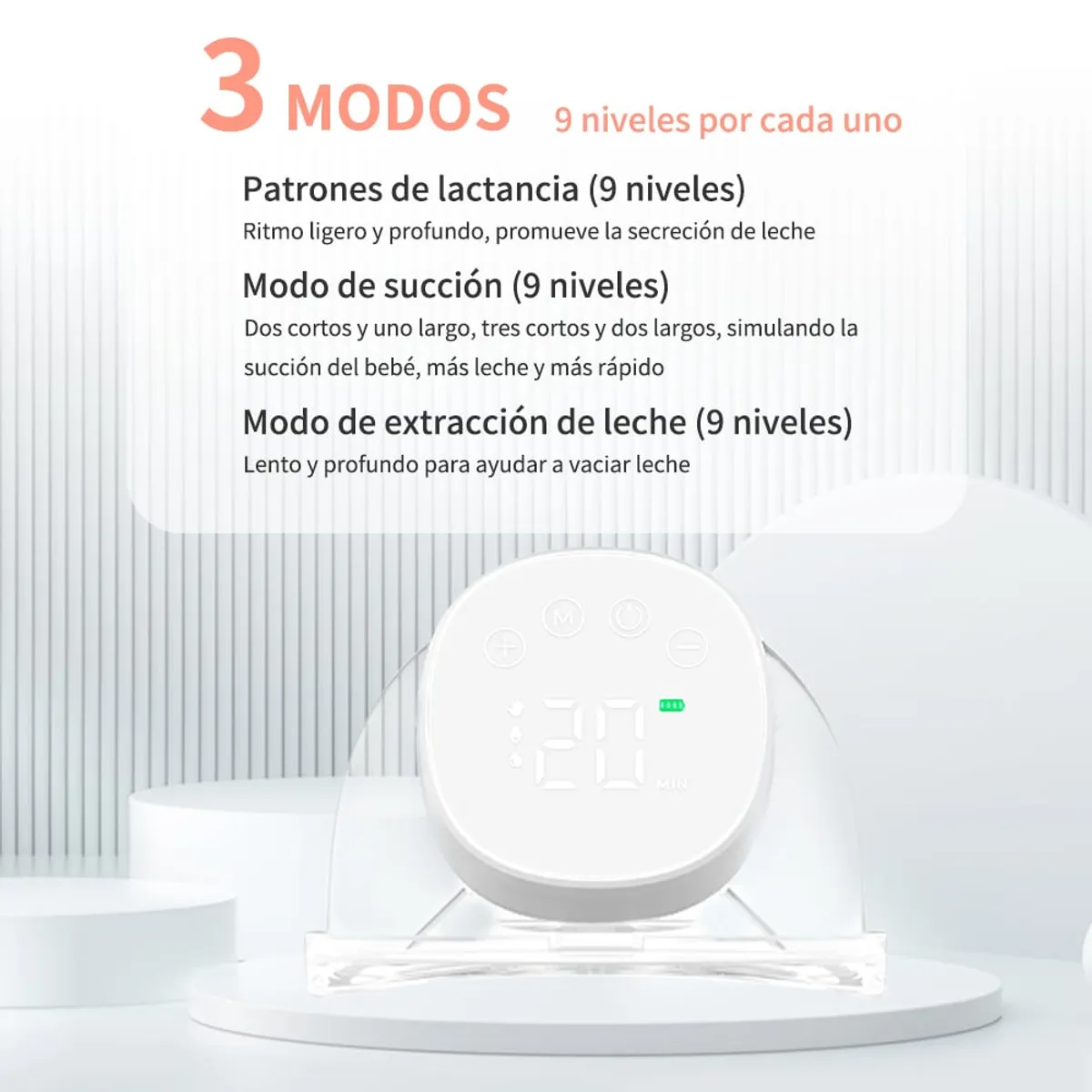 ZSPK - Sacaleche eléctrico manos libres suave y seguridad