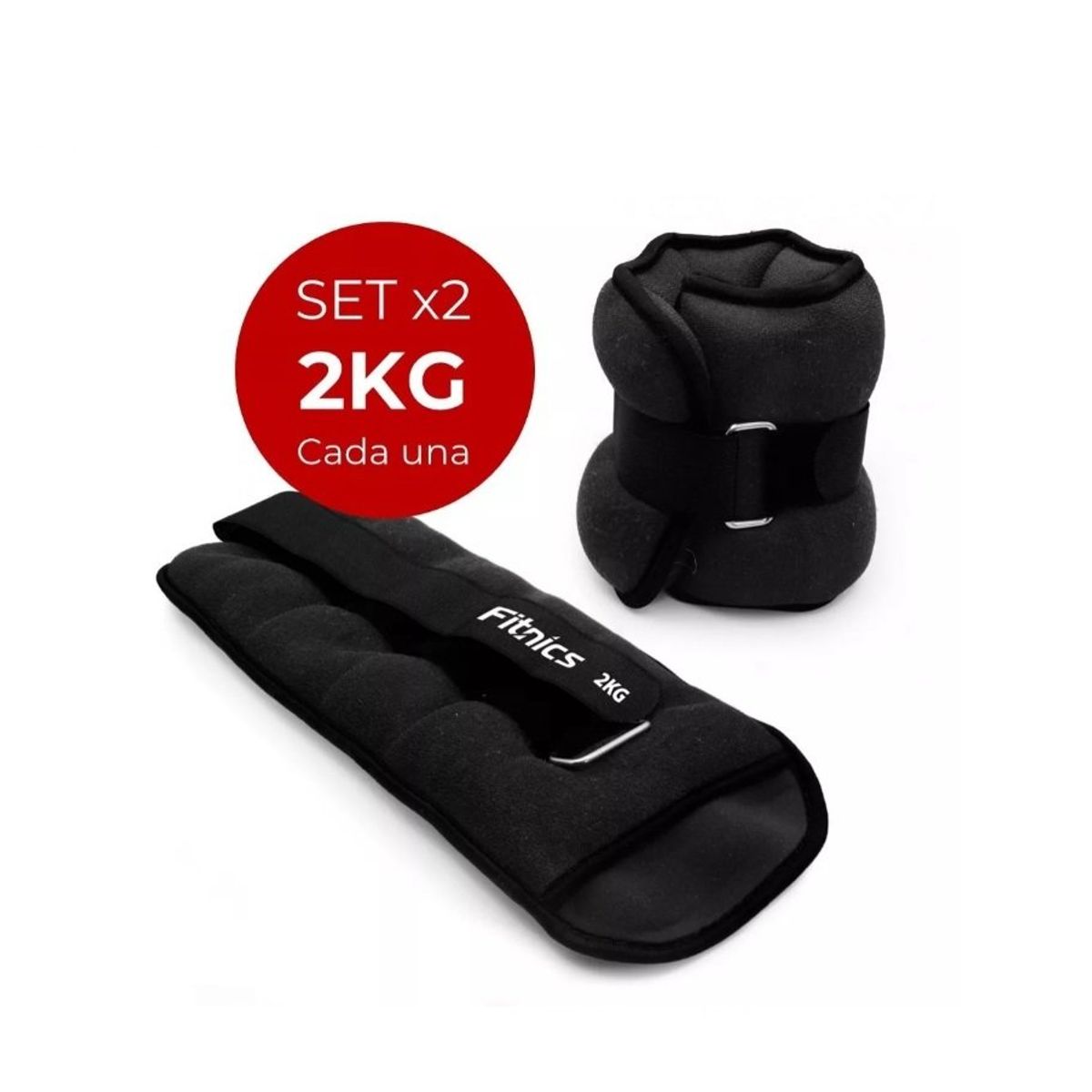 GENERICO - Pesas De Tobillo Muñeca Tobillera Set 2 De 2kg Cu Total 4kg