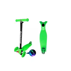 GENERICO - Scooter Monopatin Ruedas Led Niñs Regulable Green