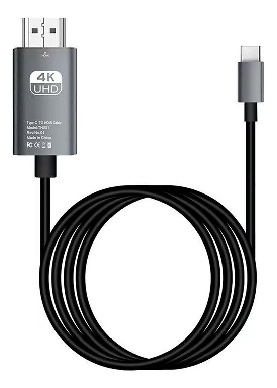 GENERICO 4k A 60hz 2m Cable Usb C A Hdmi Para Oficina Proyector Tv
