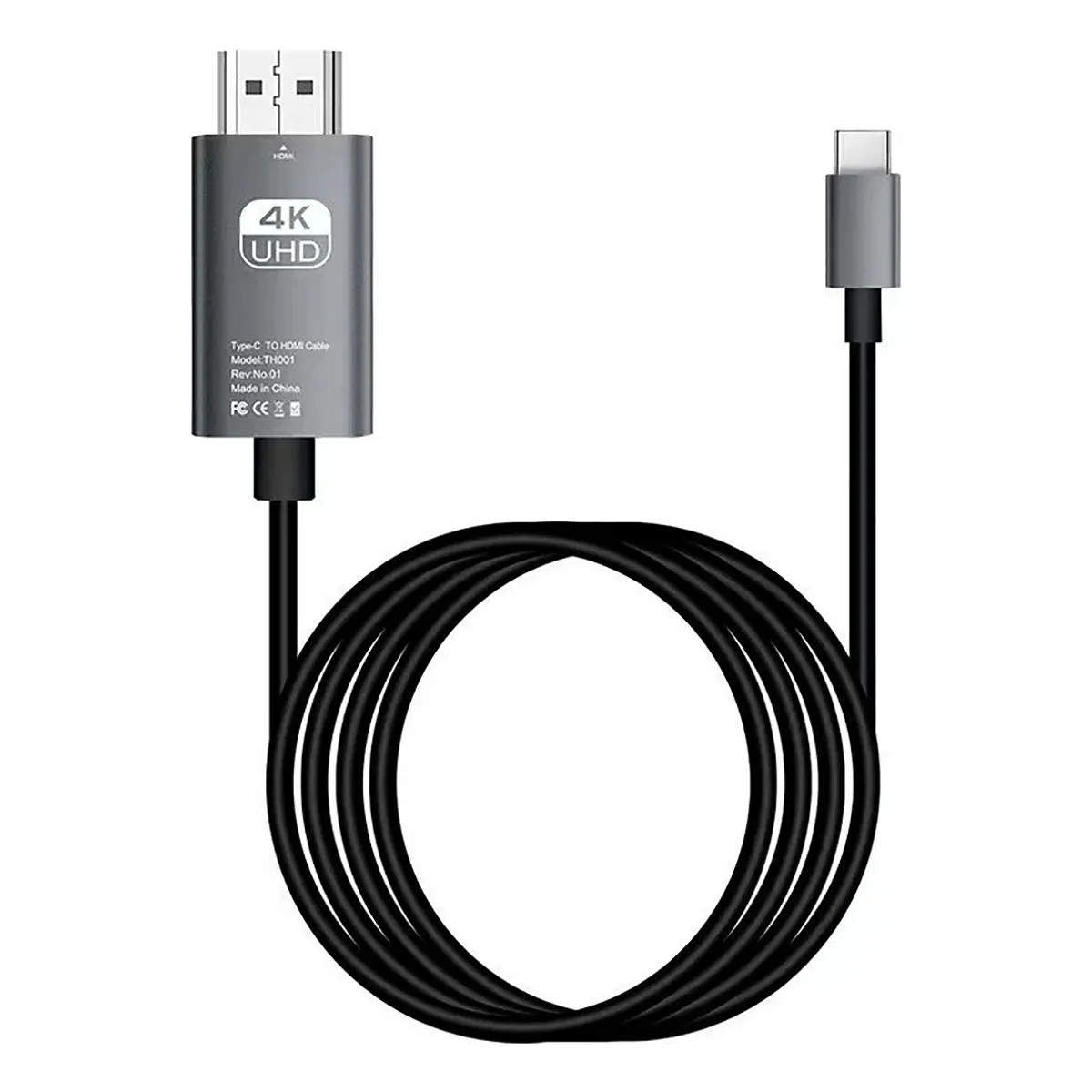 GENERICO - 4k A 60hz 2m Cable Usb C A Hdmi Para Oficina Proyector Tv