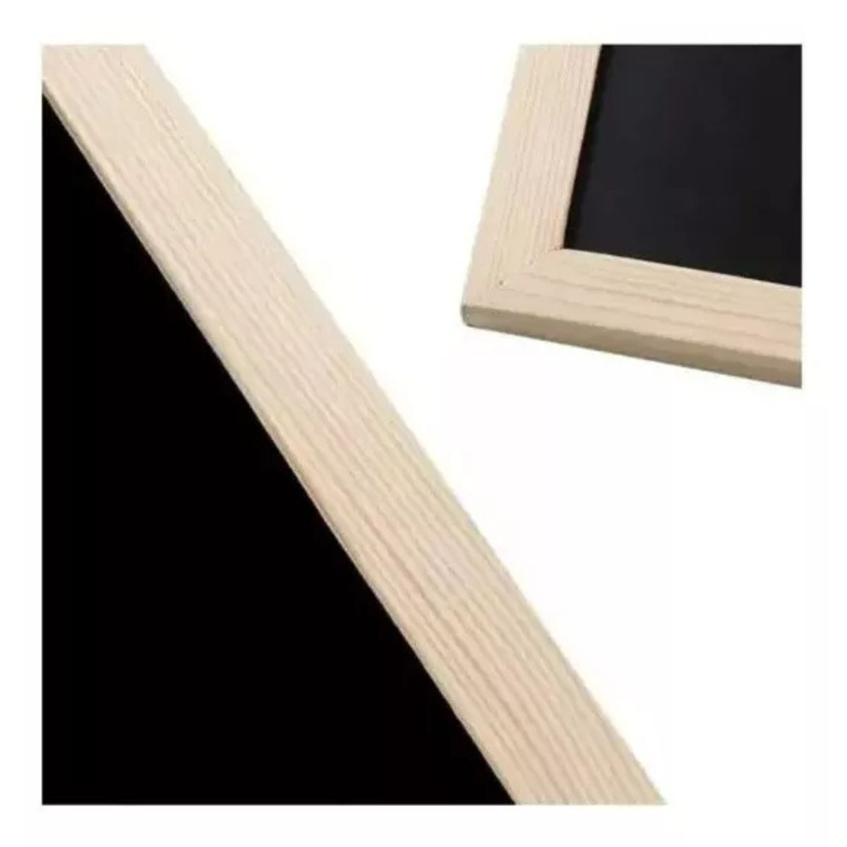 MOTARRO - Pizarra Negra Con Marco De Madera Acrilica 60x90cm