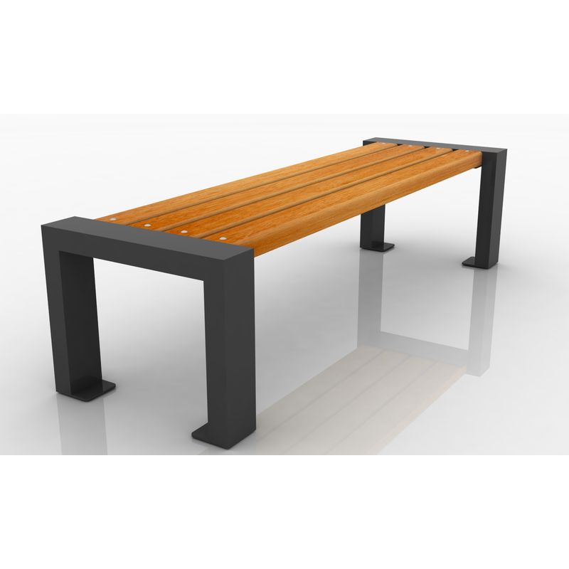 GENERICO - ESCAÑO BANCA CUADRA METAL MADERA