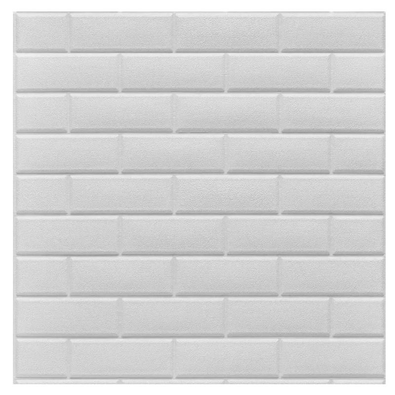 GENERICO - X12 Laminas Autoadhesivas Decomural 3d Ladrillo Pared 70x77