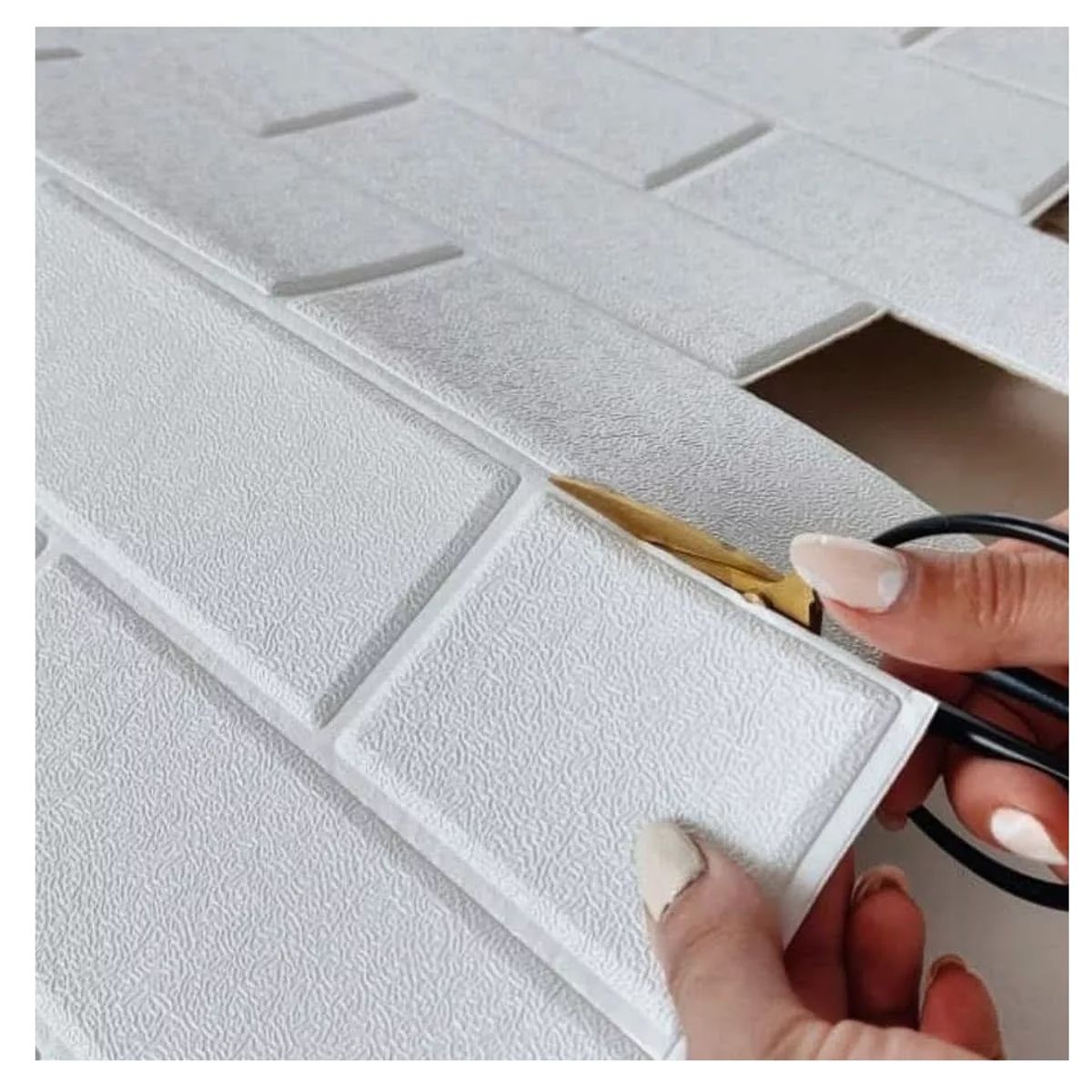 GENERICO - X12 Laminas Autoadhesivas Decomural 3d Ladrillo Pared 70x77