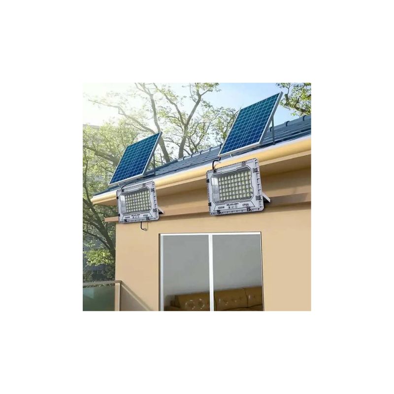 GENERICO - Lampara solar led Reflector Solar 300w Recargable Panel Led Luz