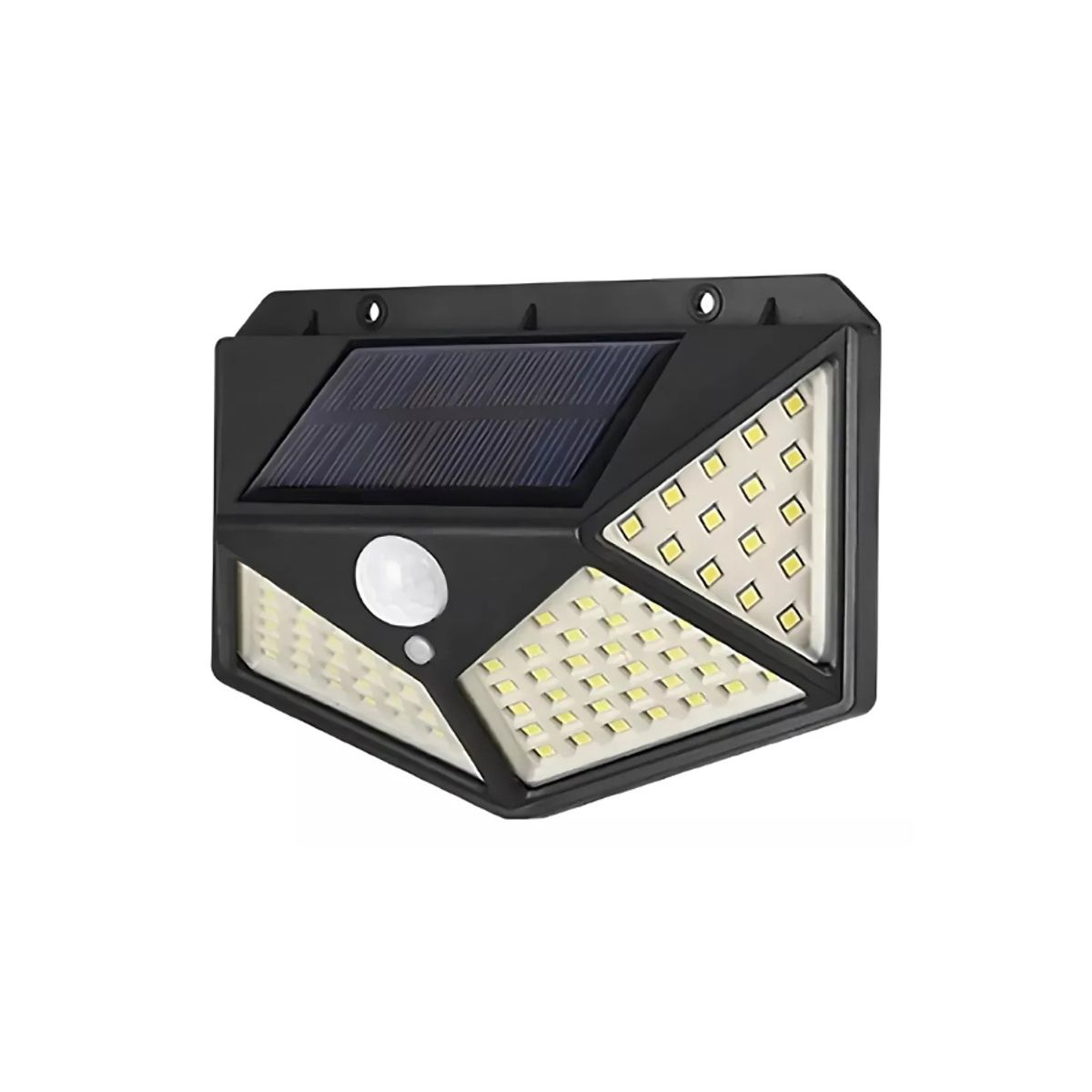 GENERICO - Lámpara solar con sensor de movimiento reflector de 100 LED