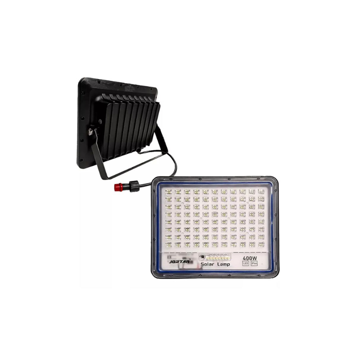 GENERICO - Lampara con panel solar de 400W foco para exterior Ip66 Jortan