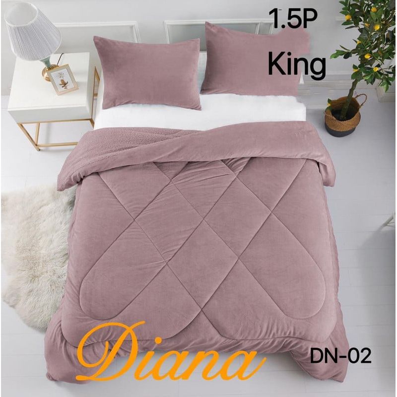 ANGELES DEL HOGAR - COBERTOR PLUSH CON CHIPORRO LISO 2 PLAZAS  ROSA