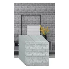 GENERICO - X15 Laminas Autoadhesivas Decomural 3d Ladrillo Pared 70x77