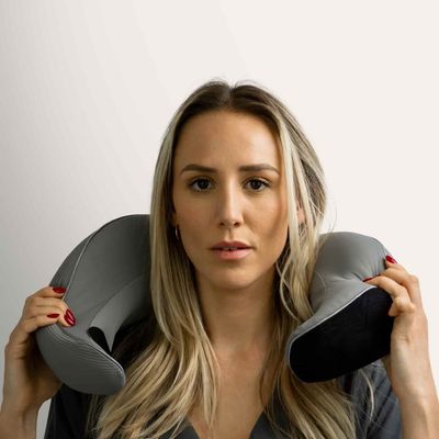 Imagen 2 del producto Almohada/Cojín Viaje Premium Soporte 360 Espuma Viscoelástica Gris