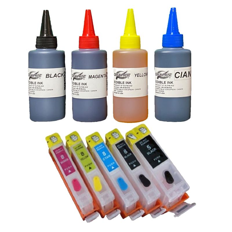 GENERICO - Cartuchos Con Tinta Fototorta Para Canon Ip7210 Ix6810