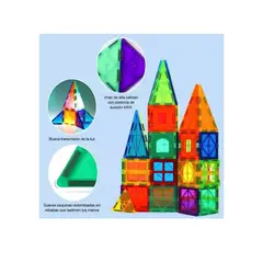 ESHOPANGIE - Juego De Bloques De Construcción Magnéticos 3d 100 Piezas