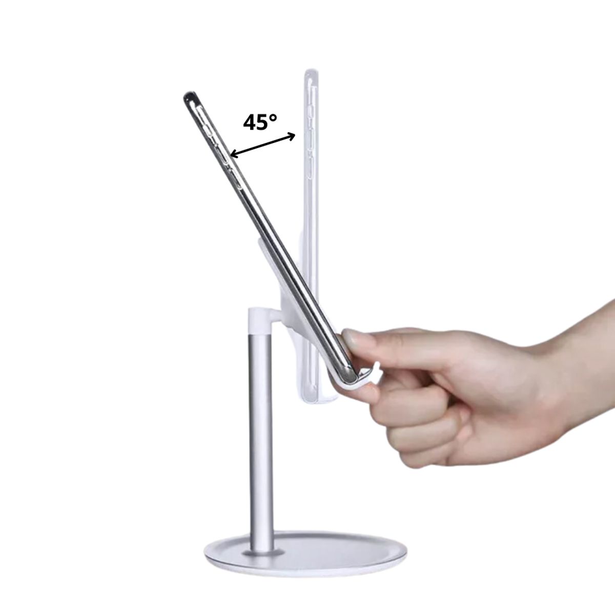 GENERICO - Soporte De Aluminio Para Escritorio Teléfono Y Tablet -negro