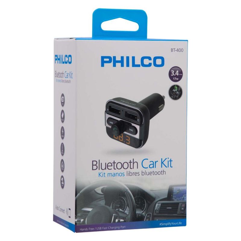 PHILCO - TRANSMISOR FM CON BLUETOOTH PHILCO PHILCO