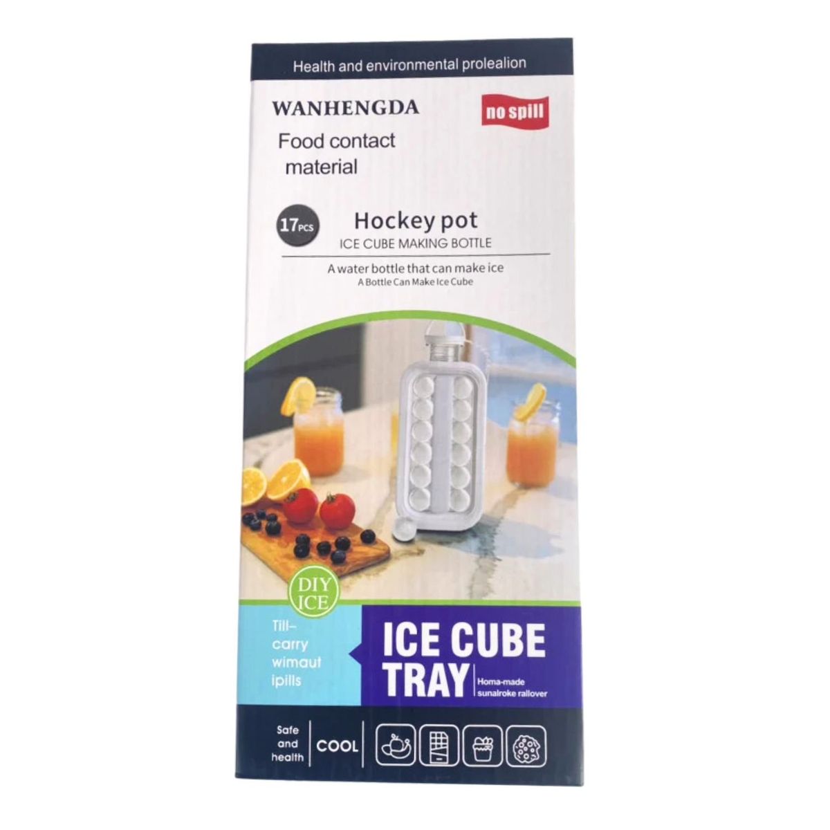GENERICO - Molde Hielo Esferas Silicona Reutilizable 12 Cavidades