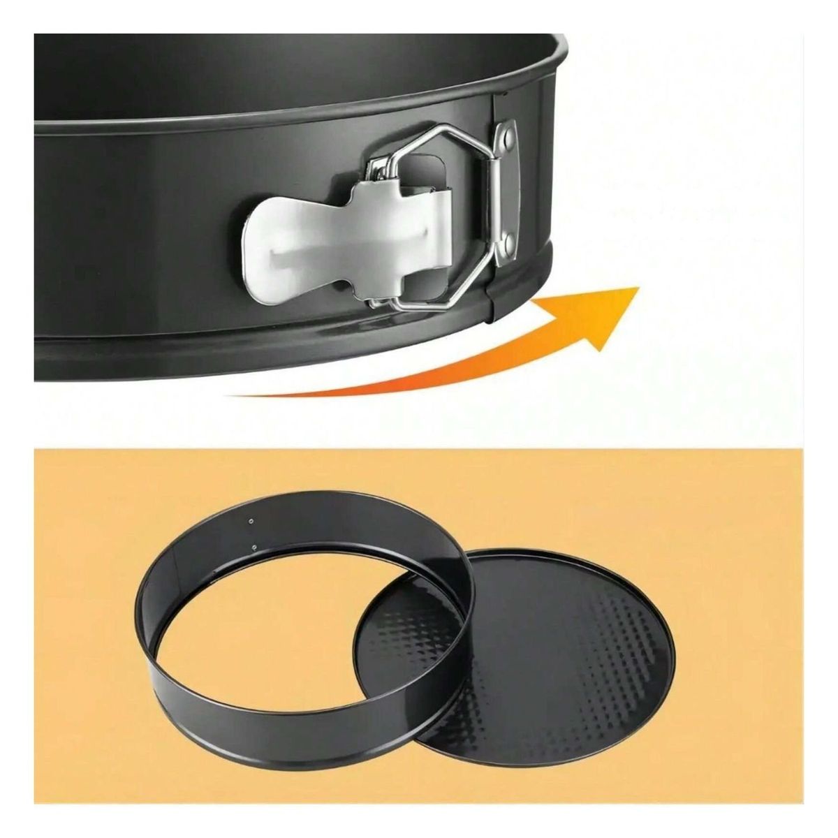 GENERICO - 3 Moldes Repostería Antiadherentes Redondo Cuadrado Corazón