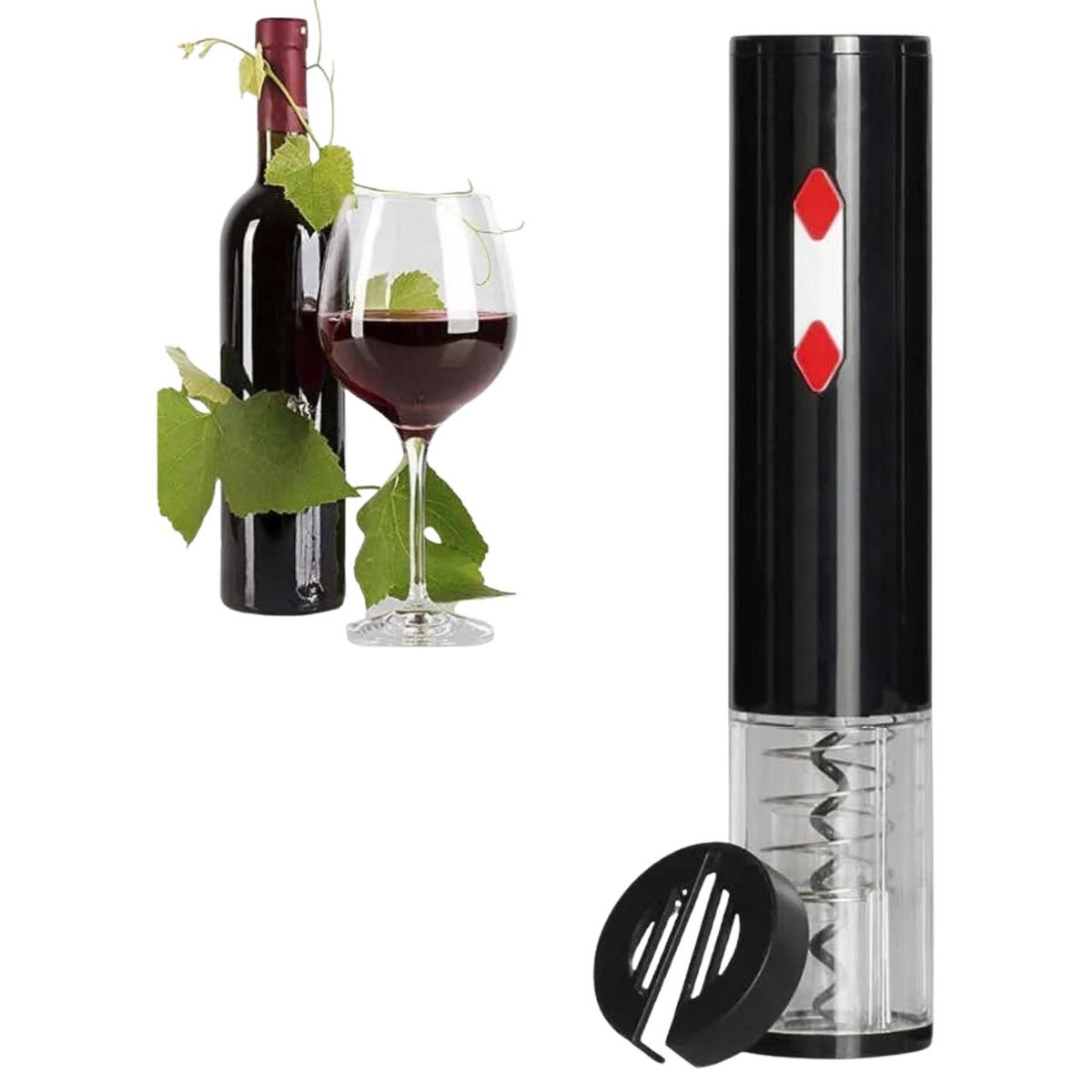 GENERICO - Sacacorchos Eléctrico Automático Abrebotellas Vino a Pilas