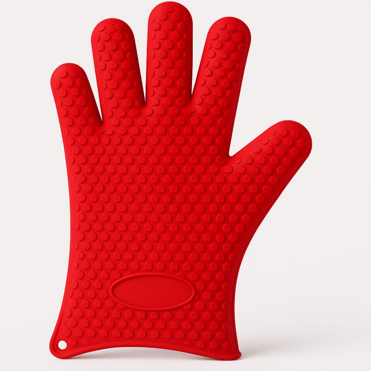 GENERICO - Guante Silicona Resistente Calor Cocina Barbacoa Horno Rojo