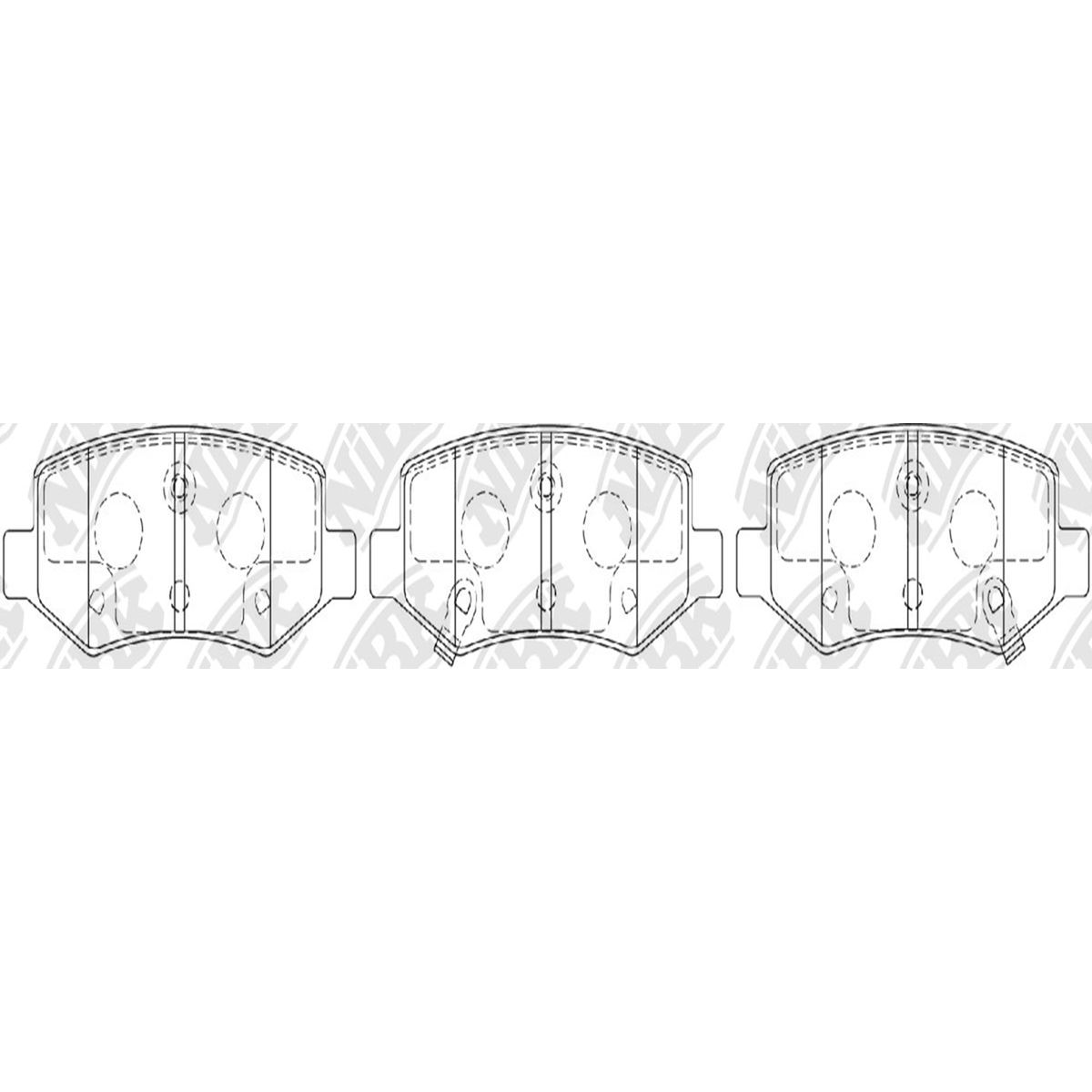 GENERICO - PASTILLA FRENOS TRASERAS CHEVROLET CAPTIVA 2019 - 2022