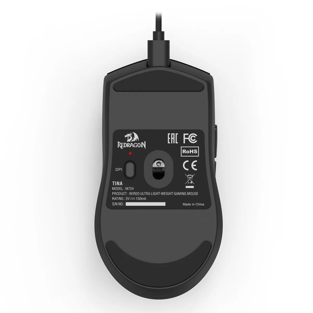 REDRAGON - Mouse Gamer Redragon King M724 - Negro