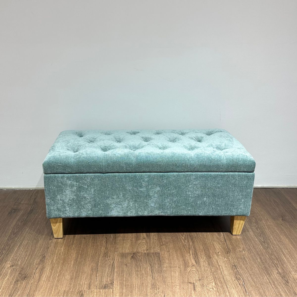 GENERICO - Banqueta Modena Turquesa con Almacenamiento