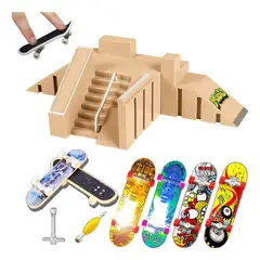 EVERSO - Kit De Parque De Patinaje Con Dedo Monopatín Skate Park