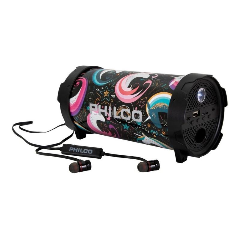 PHILCO - Bazooka Bluetooth Con Audífonos - Philco - Negro