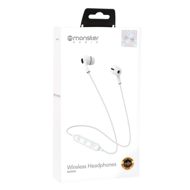 MONSTER AUDIO - M29WH AUDIF MONSTER BLUETOOTH IN EAR BLANCO