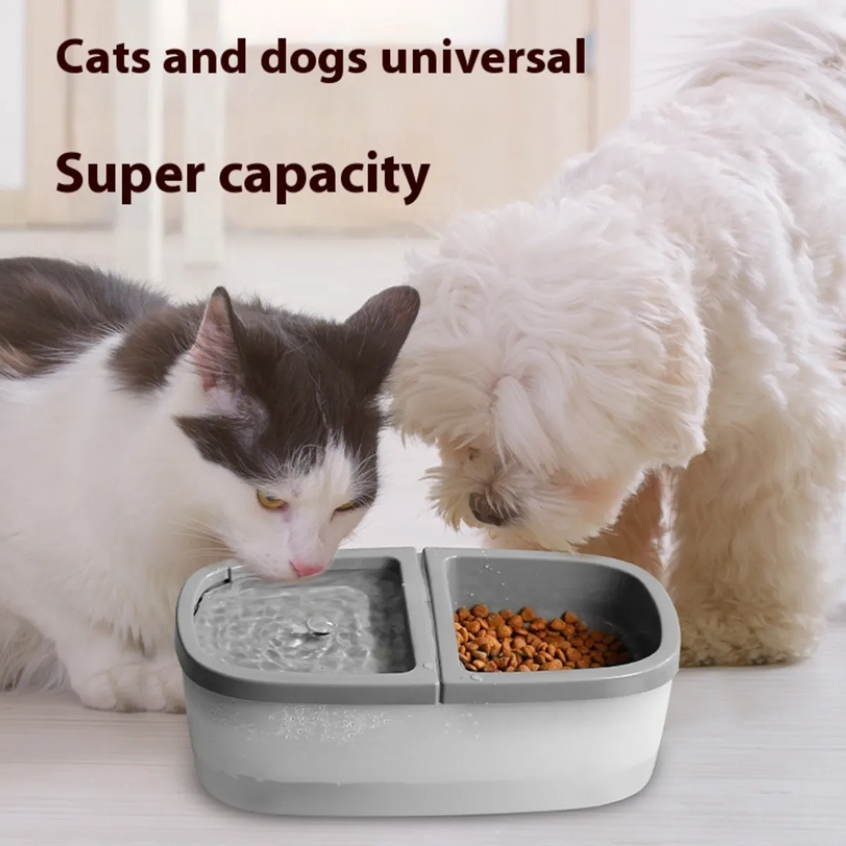 GENERICO - Dispensador De Agua Automatico Perros Plato Alimento Gatos