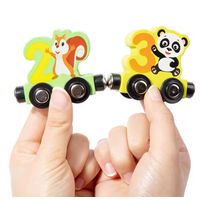 Juguete Didáctico Madera Niños Tren Con Iman Tráfico