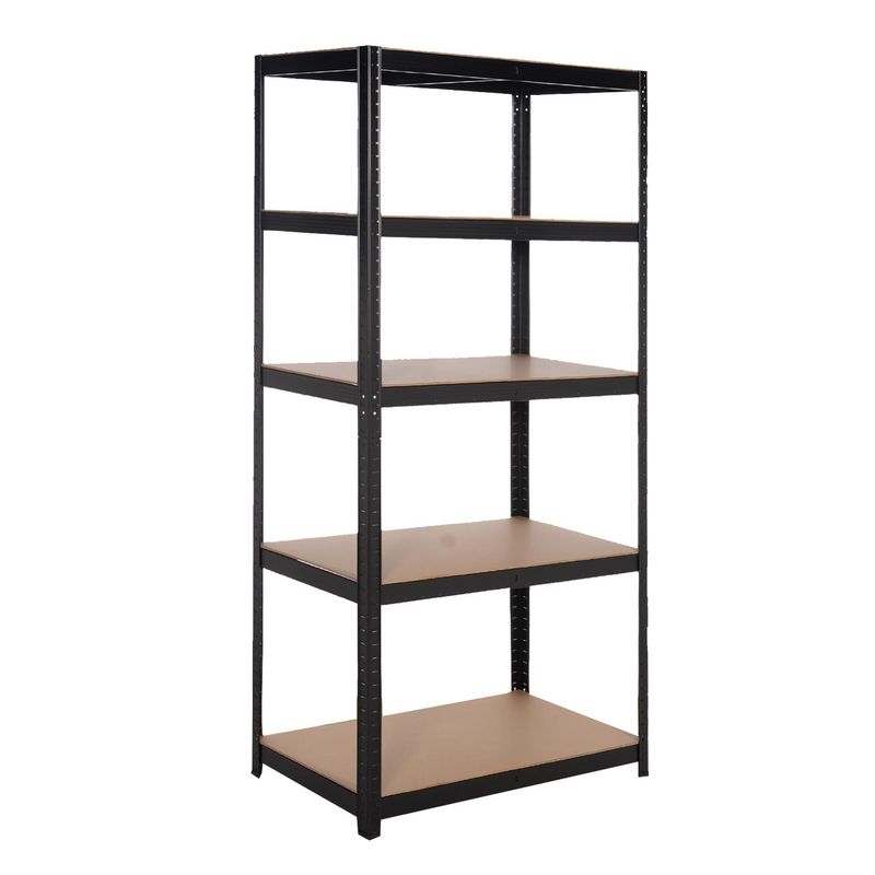 AIRHOUSE - Estante Rack Acero 5 Niveles Negro 90x40x180cm Airhouse